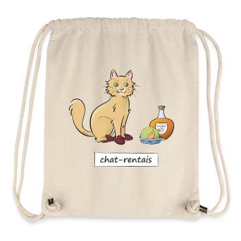 Chat-rentais - Stanley/Stella Recycled Gym Bag - natural - Front