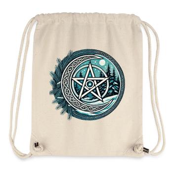 Moonlit Forest Pentagram - Stanley/Stella Recycled Gym Bag - natural - Front