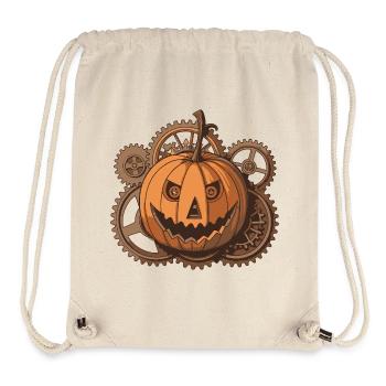 Pumpkin Steampunk Mechanisches Getriebe - Stanley/Stella recycelter Gym Bag - Naturweiß - Vorne