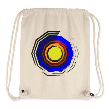 Farbkreis-Oktagon Neon Zentrum - Stanley/Stella recycelter Gym Bag - Naturweiß - Vorne