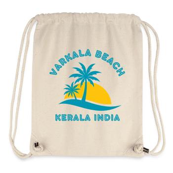 Varkala Beach Kerala Sunset - Stanley/Stella Recycled Gym Bag - natural - Front