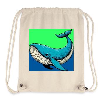 whale - Stanley/Stella Recycled Gym Bag - natural - Front