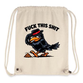 Raven Rebel avec Chapeau - Sac à cordon recyclé Stanley/Stella - blanc naturel - Devant