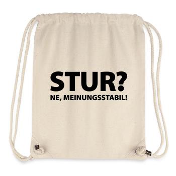 Stubbornness? Ne, opinion stable! - Stanley/Stella Recycled Gym Bag - natural - Front