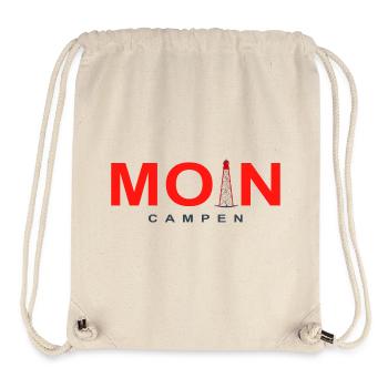 Moin Leuchtturm Campen, Nordsee, Deutschland - Stanley/Stella recycelter Gym Bag - Naturweiß - Vorne