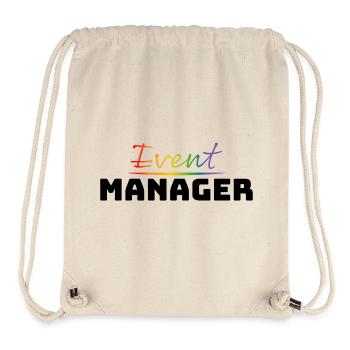 Tshirt fuer CSD LGBT Event Manager - Stanley/Stella recycelter Gym Bag - Naturweiß - Vorne