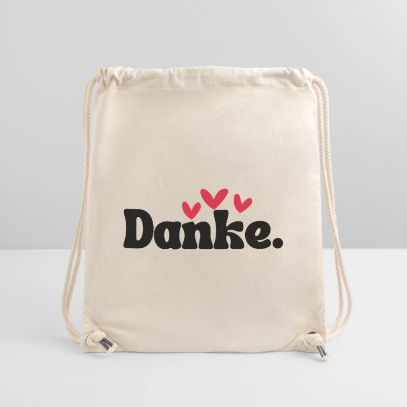 Three Hearts Doodle Pattern Stanley/Stella Recycled Gym Bag