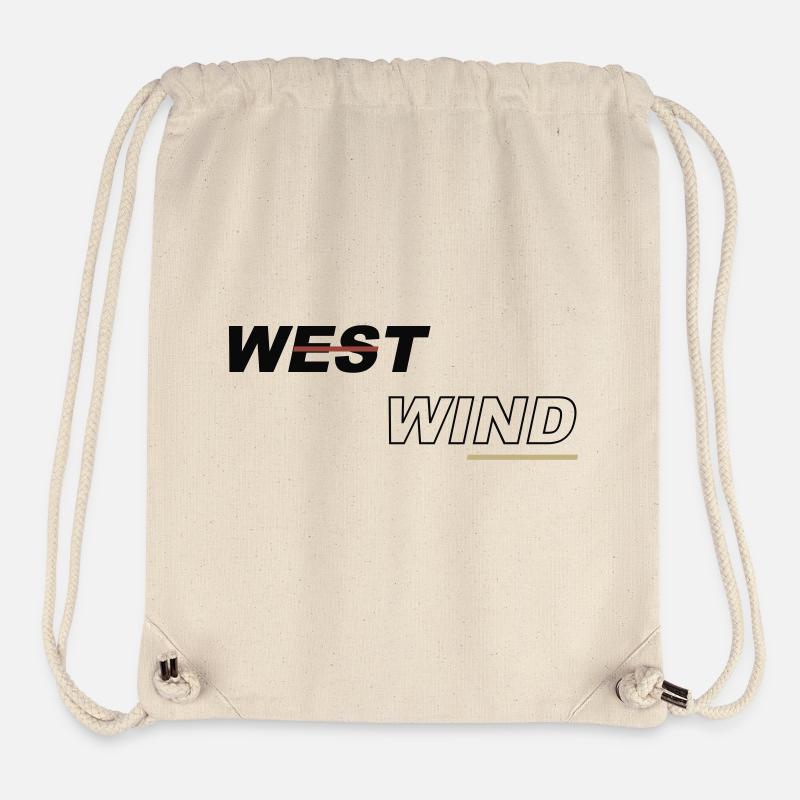 WEST WIND - Sac à cordon recyclé Stanley/Stella - blanc naturel