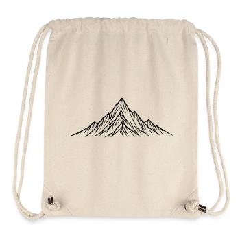 Nocturnal mountain silhouette - Stanley/Stella Recycled Gym Bag - natural - Front