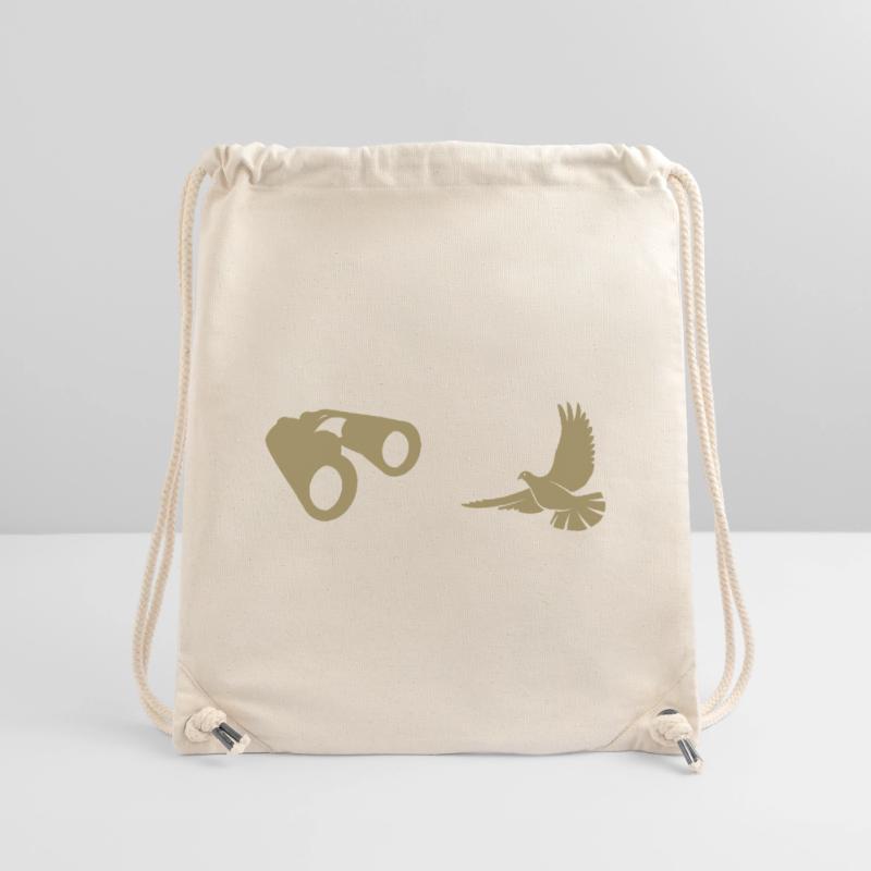 Minimalist Bird Watching Silhouette Stanley/Stella Recycled Gym Bag
