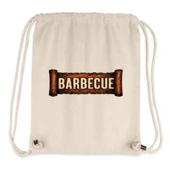 Barbecue Schrift - Stanley/Stella recycelter Gym Bag - Naturweiß - Vorne
