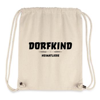 DORFKIND - HEIMATLIEBE - Stanley/Stella recycelter Gym Bag - Naturweiß - Vorne