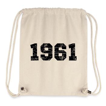 1961 - Stanley/Stella recycelter Gym Bag - Naturweiß - Vorne