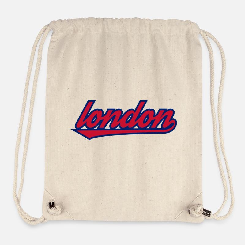 London Script Retro Underscore - Stanley/Stella Recycled Gym Bag - natural