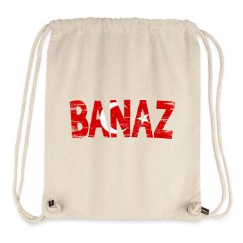Banaz Usak Türkei Flagge - Stanley/Stella recycelter Gym Bag - Naturweiß - Vorne