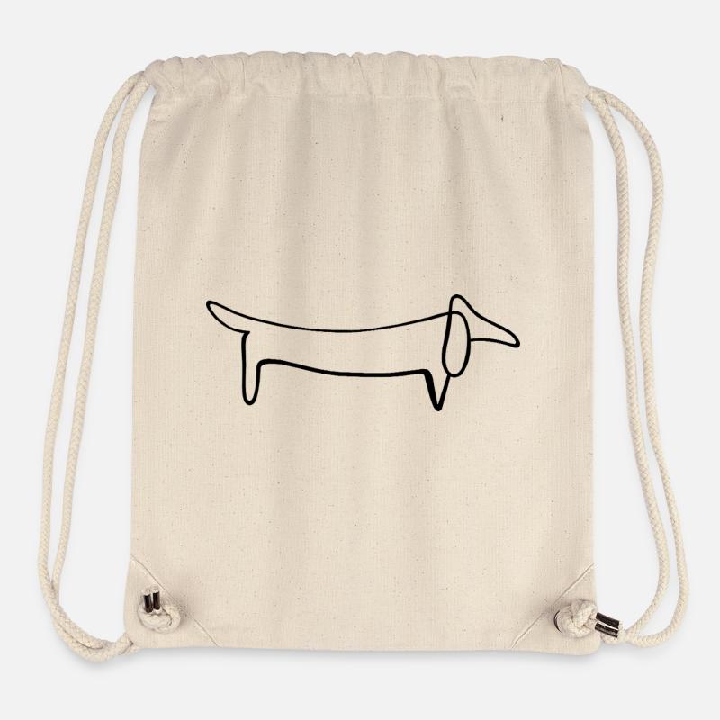 Hund - Stanley/Stella recycelter Gym Bag - Naturweiß