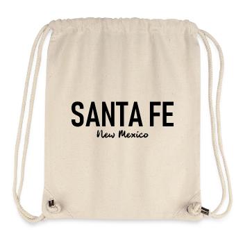 Santa Fe - Nouveau-Mexique - États-Unis - Amérique - Amérique - Sac à cordon recyclé Stanley/Stella - blanc naturel - Devant