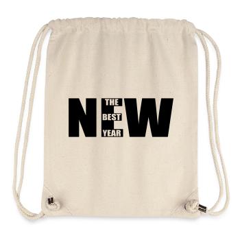 New – The Best Year Bold Typography Design - Stanley/Stella recycelter Gym Bag - Naturweiß - Vorne