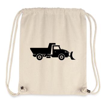 Schneepflugwagen - Stanley/Stella recycelter Gym Bag - Naturweiß - Vorne