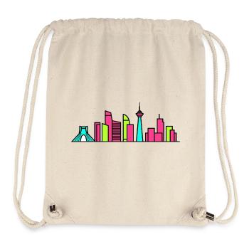 Teheraner Stadtsilhouette Azadi-Turm Moderne Kunst - Stanley/Stella recycelter Gym Bag - Naturweiß - Vorne