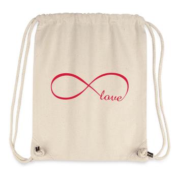 amour sans fin - Sac à cordon recyclé Stanley/Stella - blanc naturel - Devant