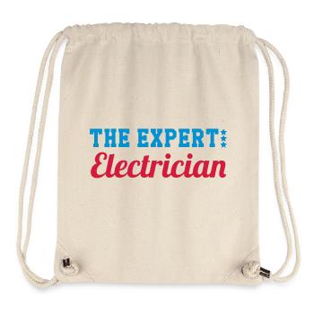 Elektriker / Elektrizität / Arbeit / Job - Stanley/Stella recycelter Gym Bag - Naturweiß - Vorne