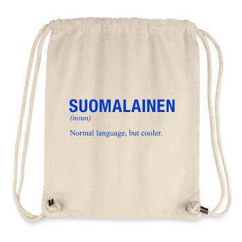 FINNISH LANGUAGE - Stanley/Stella Recycled Gym Bag - natural - Front