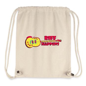 Riff Happens - Cool Rock Guitar - Stanley/Stella Recycled Gym Bag - natural - Front
