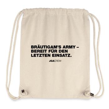 Bräutigams Army (Bachelor Party) - Stanley/Stella Recycled Gym Bag - natural - Front