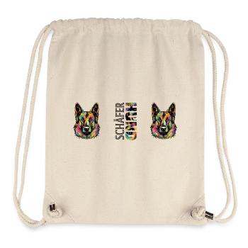Schäferhund - Stanley/Stella recycelter Gym Bag - Naturweiß - Vorne