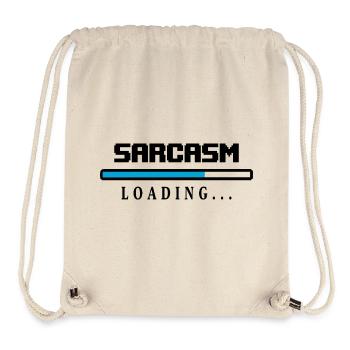 Sarcasm Loading Beam Saying - Stanley/Stella Recycled Gym Bag - natural - Front