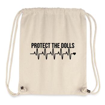 Protect_the_Dolls_love - Stanley/Stella recycelter Gym Bag - Naturweiß - Vorne