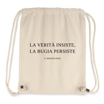la_verita_insiste_la_bugia_persiste - Stanley/Stella recycelter Gym Bag - Naturweiß - Vorne