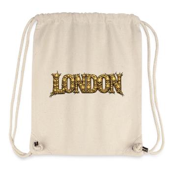 Goldene Totenkopf-Schrift - Stanley/Stella recycelter Gym Bag - Naturweiß - Vorne