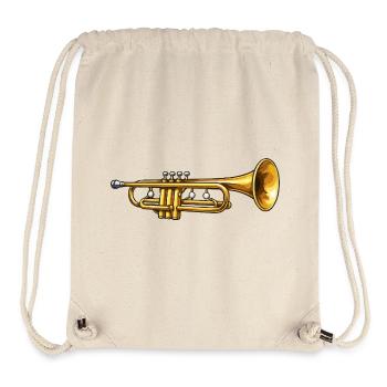 Goldene Trompete Jazz Flair - Stanley/Stella recycelter Gym Bag - Naturweiß - Vorne