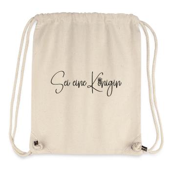 Be a Queen - Stanley/Stella Recycled Gym Bag - natural - Front