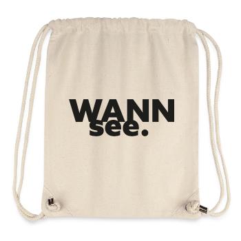 Collection GIUDAN Berlin : Wannsee - Sac à cordon recyclé Stanley/Stella - blanc naturel - Devant