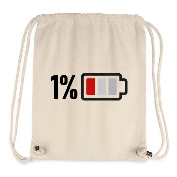 Low battery - Stanley/Stella Recycled Gym Bag - natural - Front