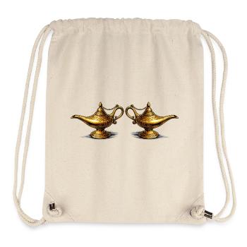 Goldene Öllampen  - Stanley/Stella recycelter Gym Bag - Naturweiß - Vorne