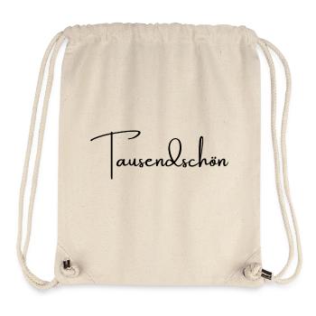 Tausendschön - Wortschätze, vergessene Wörter - Stanley/Stella recycelter Gym Bag - Naturweiß - Vorne