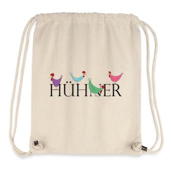 Humorvolle Hühner mit Wortspiel - Stanley/Stella recycelter Gym Bag - Naturweiß - Vorne