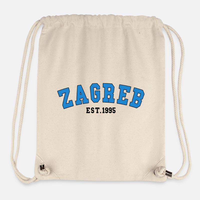 Zagreb Est.1995 - Stanley/Stella recycelter Gym Bag - Naturweiß