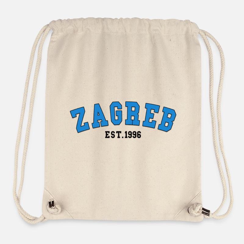 Zagreb Est. 1996 - Stanley/Stella Recycled Gym Bag - natural
