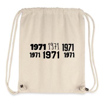 1971 - Awesome since 1971 - Stanley/Stella Recycled Gym Bag - natural - Front
