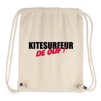 Kiteboarding Kitesurfing Kitesurf Kitesurfer Kiter - Stanley/Stella Recycled Gym Bag - natural - Front