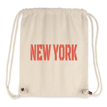 New York Lettering - Stanley/Stella Recycled Gym Bag - natural - Front