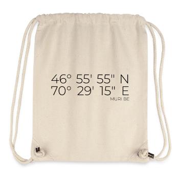 Koordinaten Muri Bern Schweiz - Stanley/Stella recycelter Gym Bag - Naturweiß - Vorne