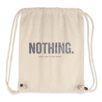 Nothing And That’s the Point Minimalistic Design - Stanley/Stella Recycled Gym Bag - natural - Front