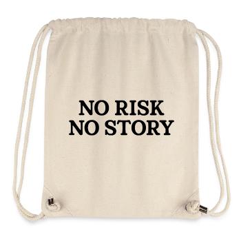 No Risk No Story - Stanley/Stella Recycled Gym Bag - natural - Front