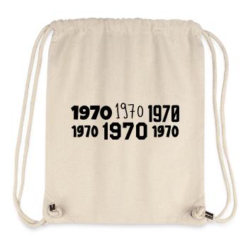 1970 - Awesome since 1970 - Stanley/Stella Recycled Gym Bag - natural - Front